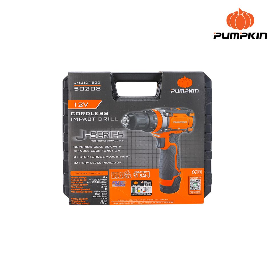 Pumpkin Cordless Impact Drill 50208 / 12V