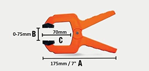 PUMPKIN SPRING CLAMP (34228) / CLAMPING FORCE 15KGS / CLAMPING SIZE - 3" / HEAVY DUTY