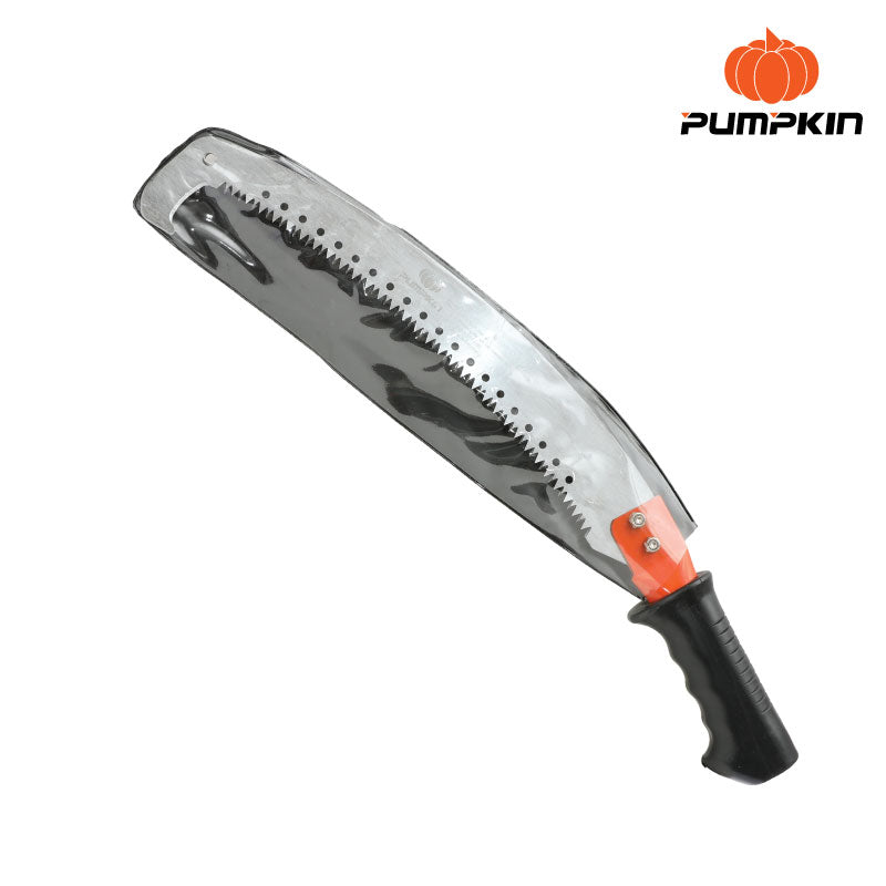 Pumpkin One Hook Pruning Saw 33312 - Carbon Steel Blade 14" / 350mm - Comfort Rubber Handle With Extendable Pole Fixing Slot