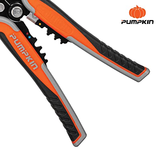 Pumpkin Multipurpose Self Adjusting Wire Stripper, Cutter and Crimping Tool 14618