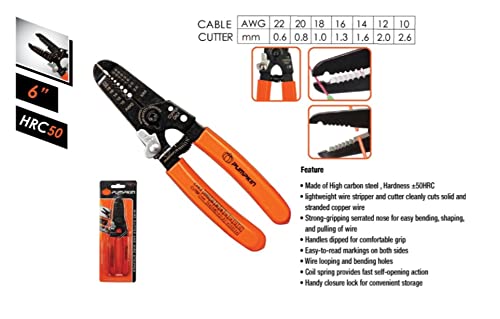 PUMPKIN 6" Wire Stripper with Cutter Multipurpose Tools (14617)