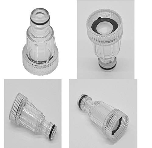 TUQO Water Filter Connecting Fitting for High Pressure Washer - 3/4" Inlet Nozzle