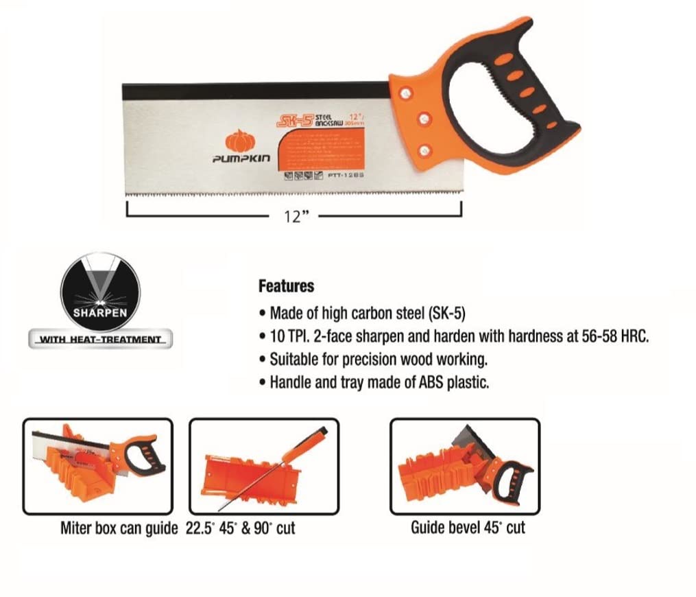 Pumpkin Backsaw with Miter Box 32107-12"/ 300mm