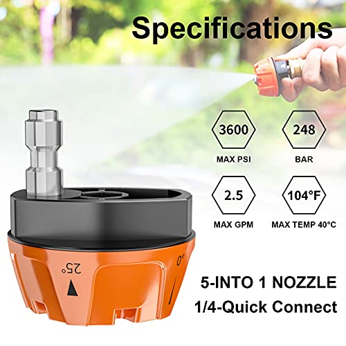 TUQO 5 in1 Nozzle DS356 - Metal Body