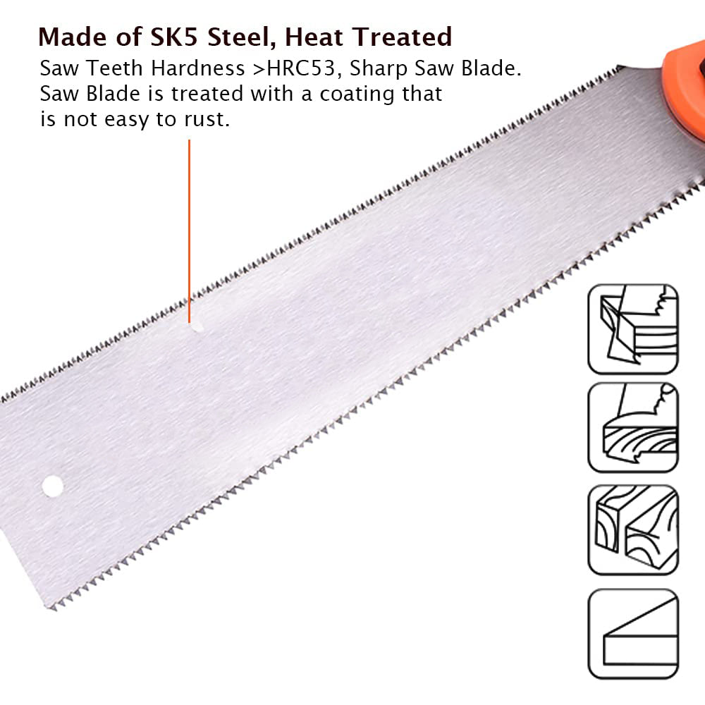 PUMPKIN DOUBLE EDGE JAPANESE PULL SAW 33316-10"/250mm