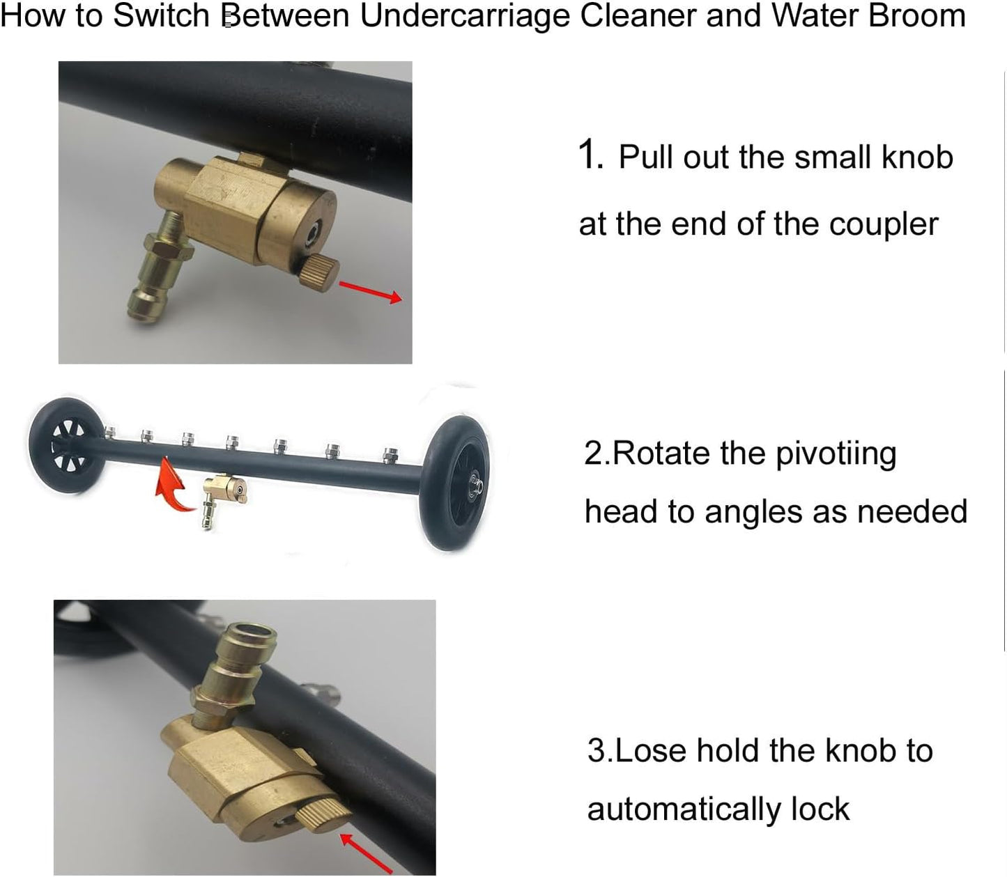 TUQO 2 in 1 Undercarriage and Surface Cleaner Attachment