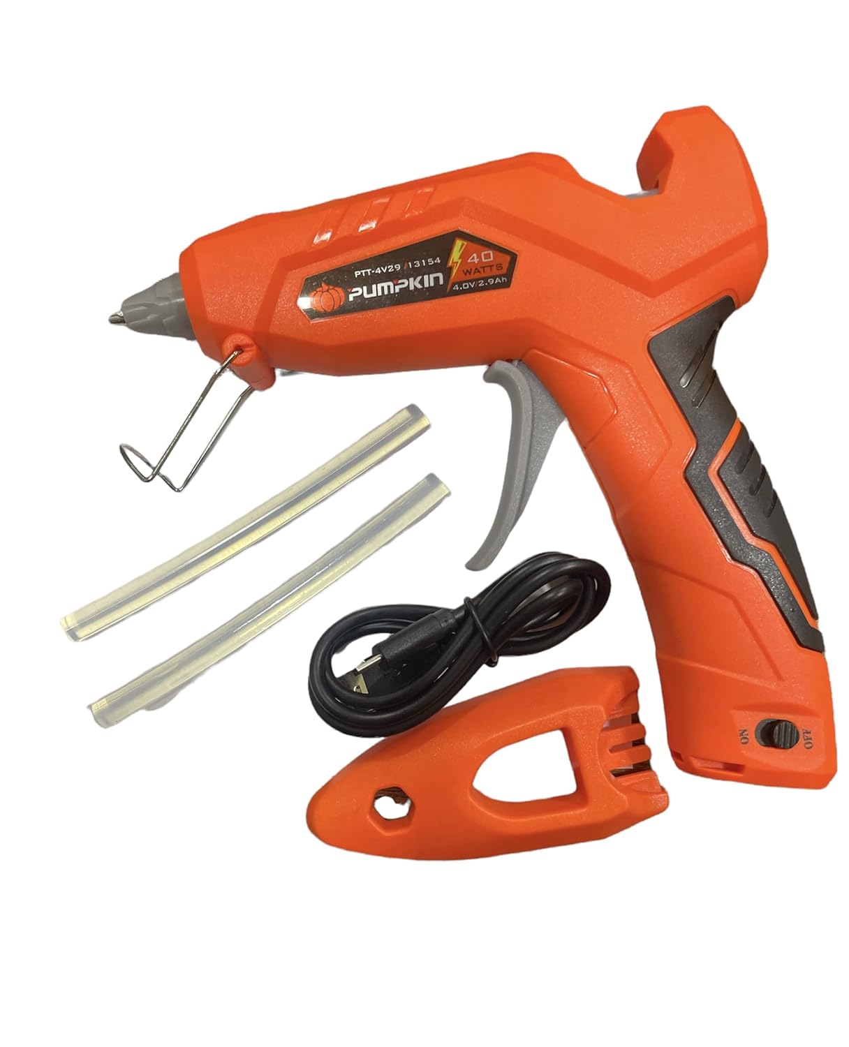 PUMPKIN Smart Cordless Glue Gun 13154 40-WATTS With Micro USB Cable and 2 Glue sticks of 7-7.5MM