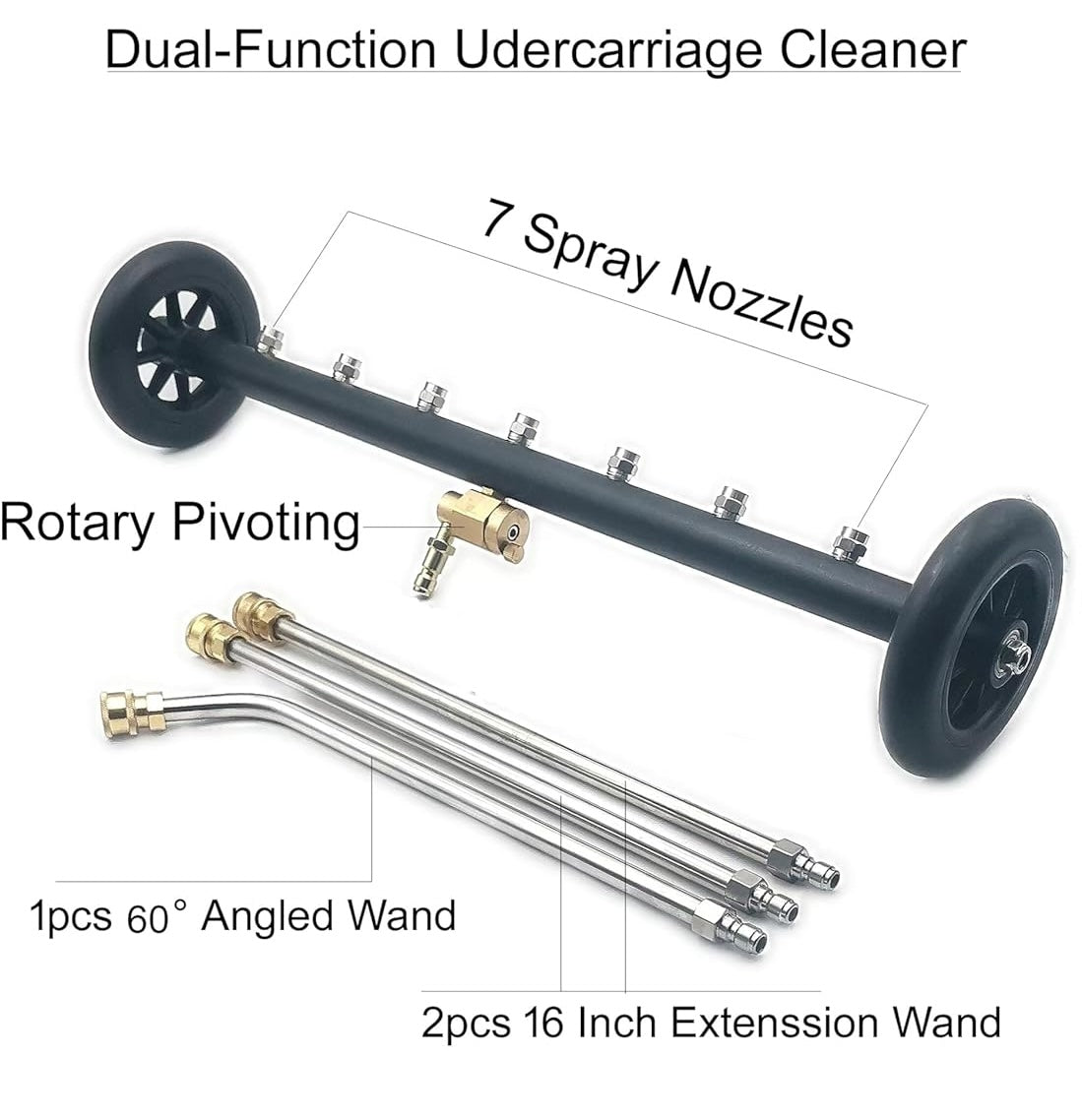 TUQO 2 in 1 Undercarriage and Surface Cleaner Attachment